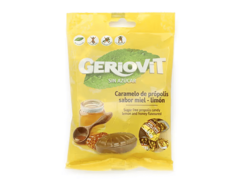 Rebuçado Sem Açúcar Mel E Limão 75g - GERIOVIT