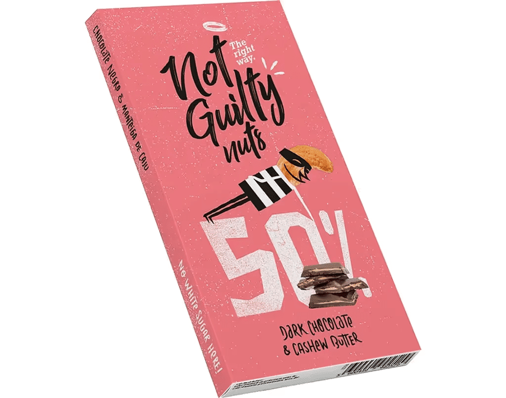 Tablete Chocolate Caju 90G - NOT GUILTY