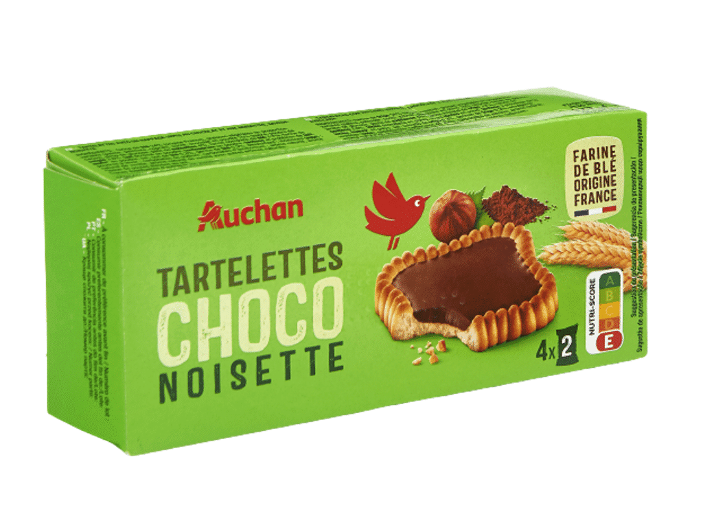 Tartelettes Quadradas Chocolate E Avelã 127g - AUCHAN