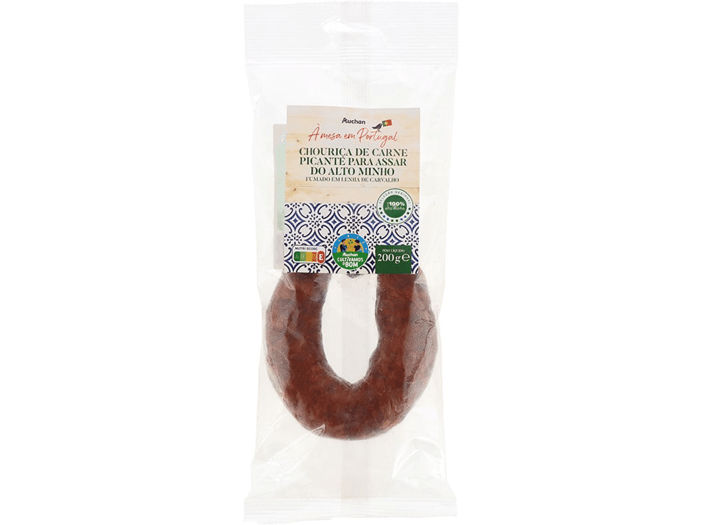 Chouriça De Assar Picante À Mesa Em Portugal Cultivamos O Bom Alto Minho 200g - AUCHAN