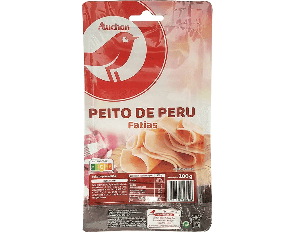 Peito De Perú Fatias 100G - AUCHAN
