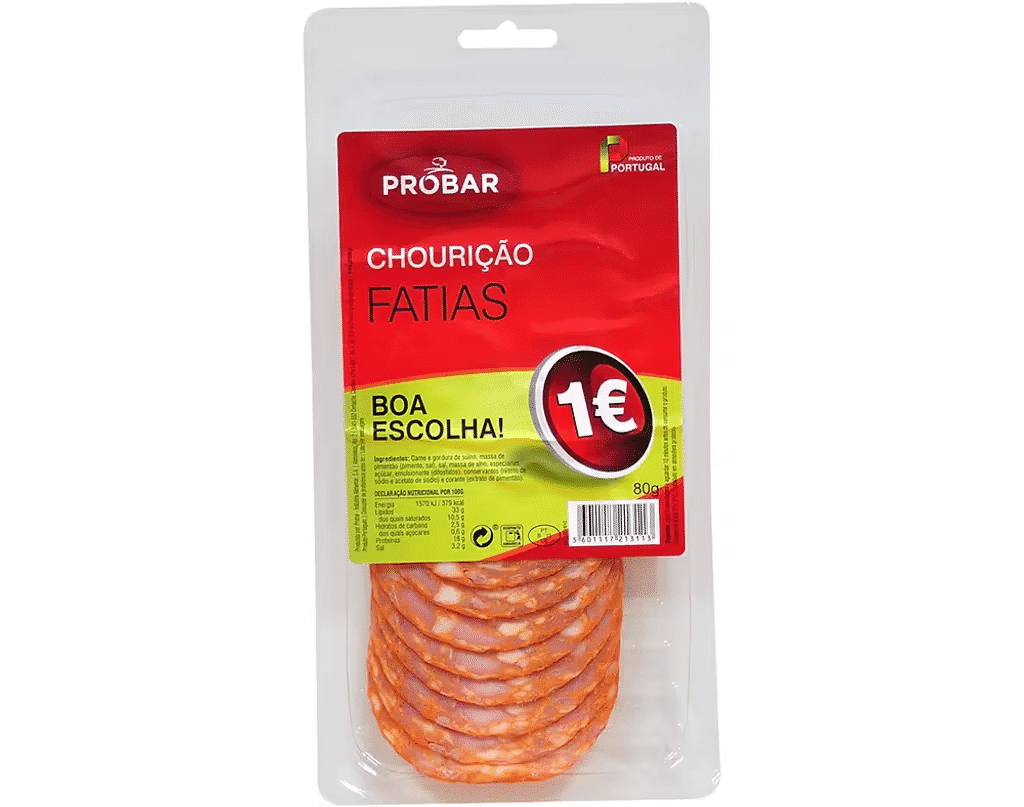 Chourição Fatiado 80g - PROBAR