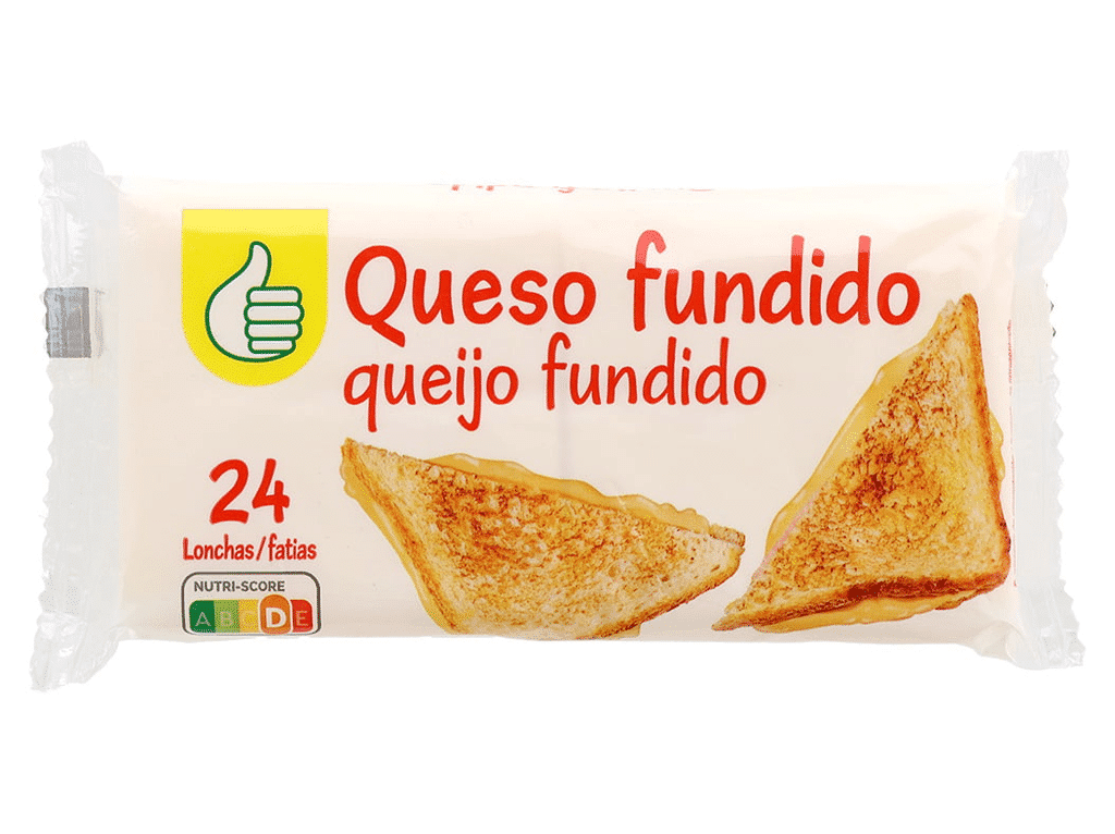 Queijo Fundido Auchan Essencial Fatias 450g - POLEGAR
