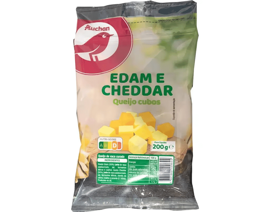 Queijo Cubos Para Saladas 200 G - AUCHAN