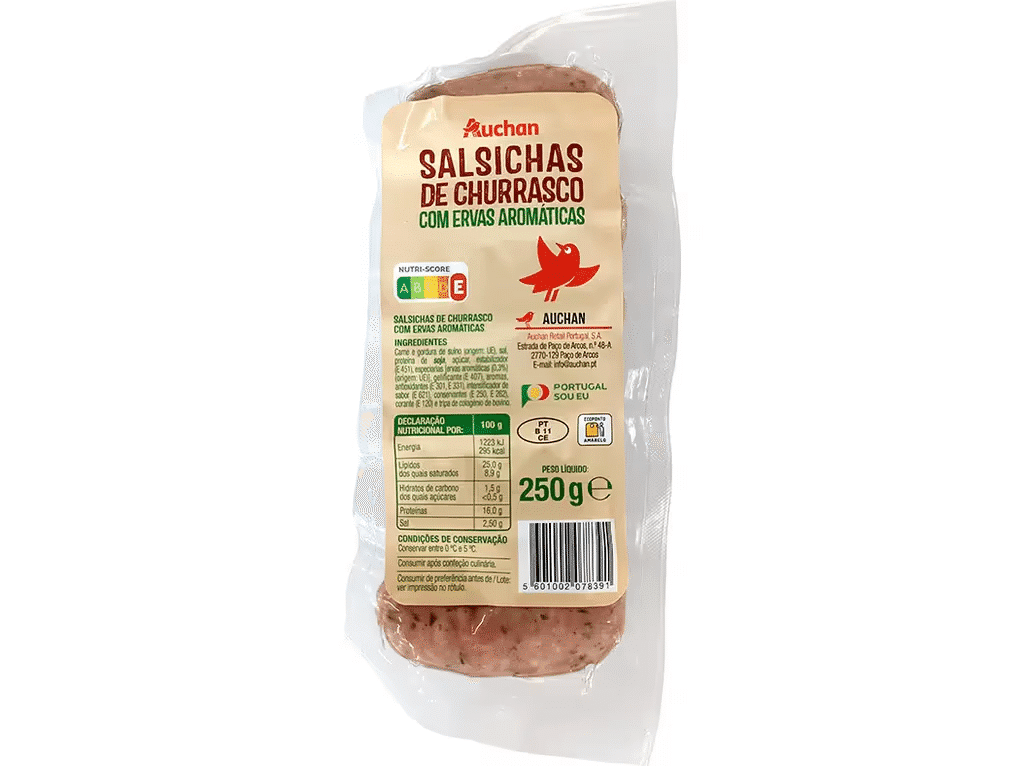 Salsicha De Churrasco Com Ervas Aromaticas 250g - AUCHAN