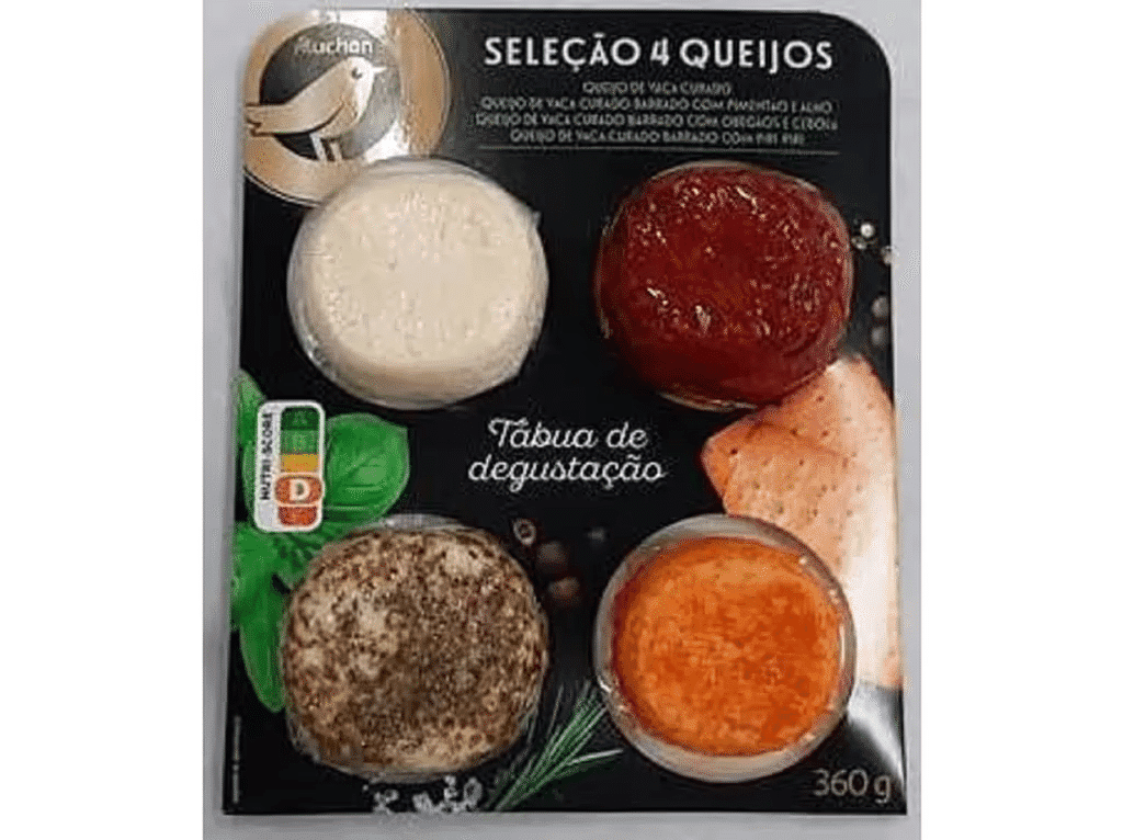 Tábua De 4 Queijos 360g - AUCHAN