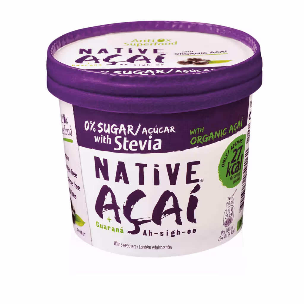 Açaí Orgânico com Stevia - NATIVE AÇAÍ