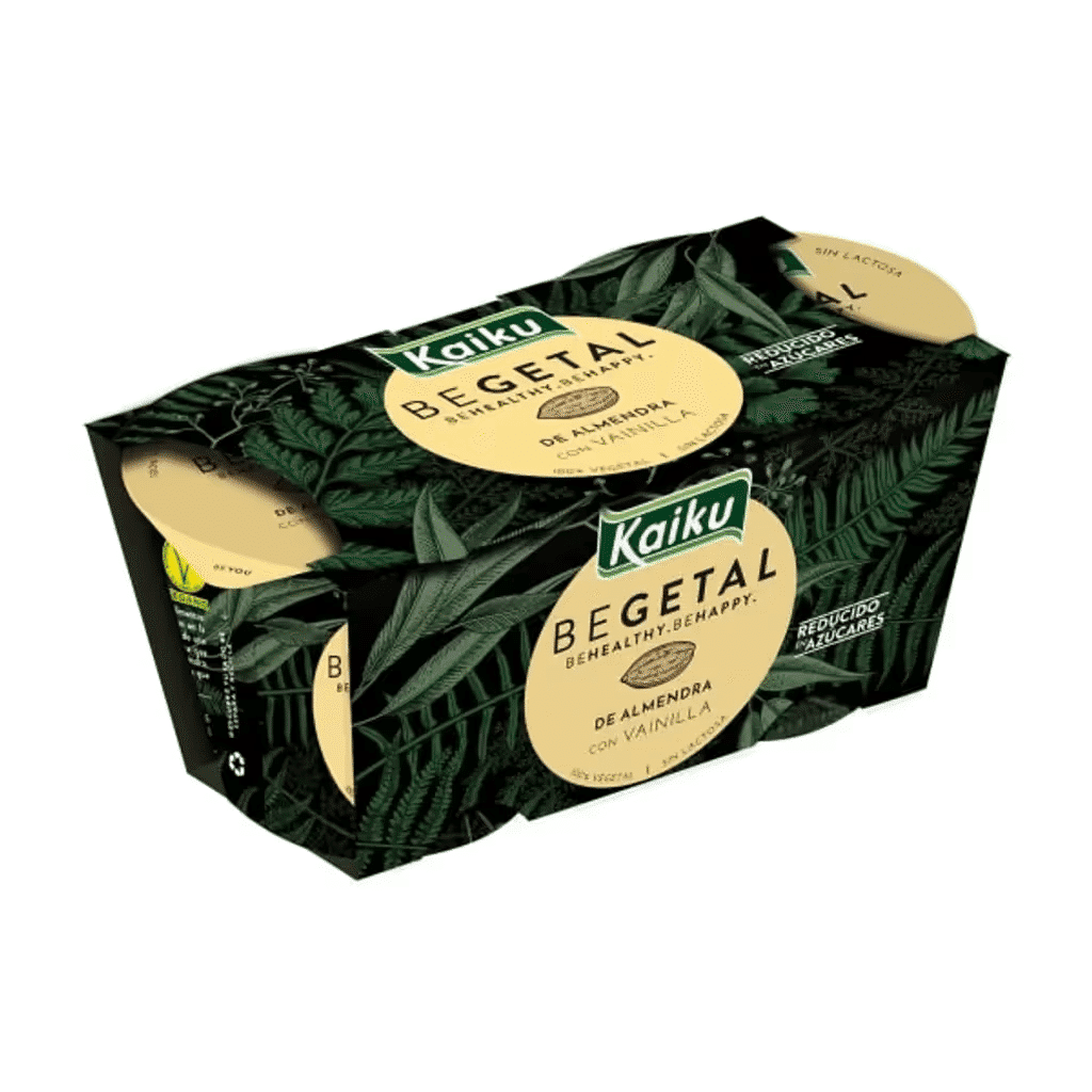 Begetal de Amêndoa com Baunilha Pack 2 embalagem 115 g - KAIKU