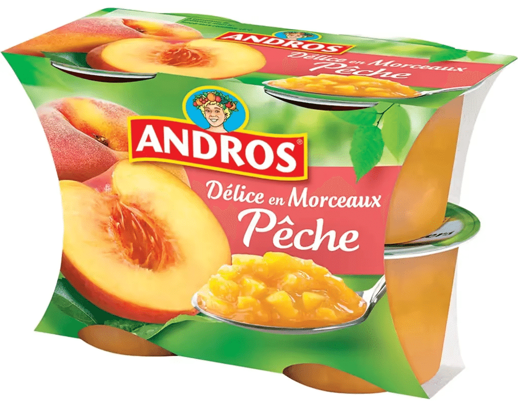 Delícia Pêssego 4X100g - ANDROS