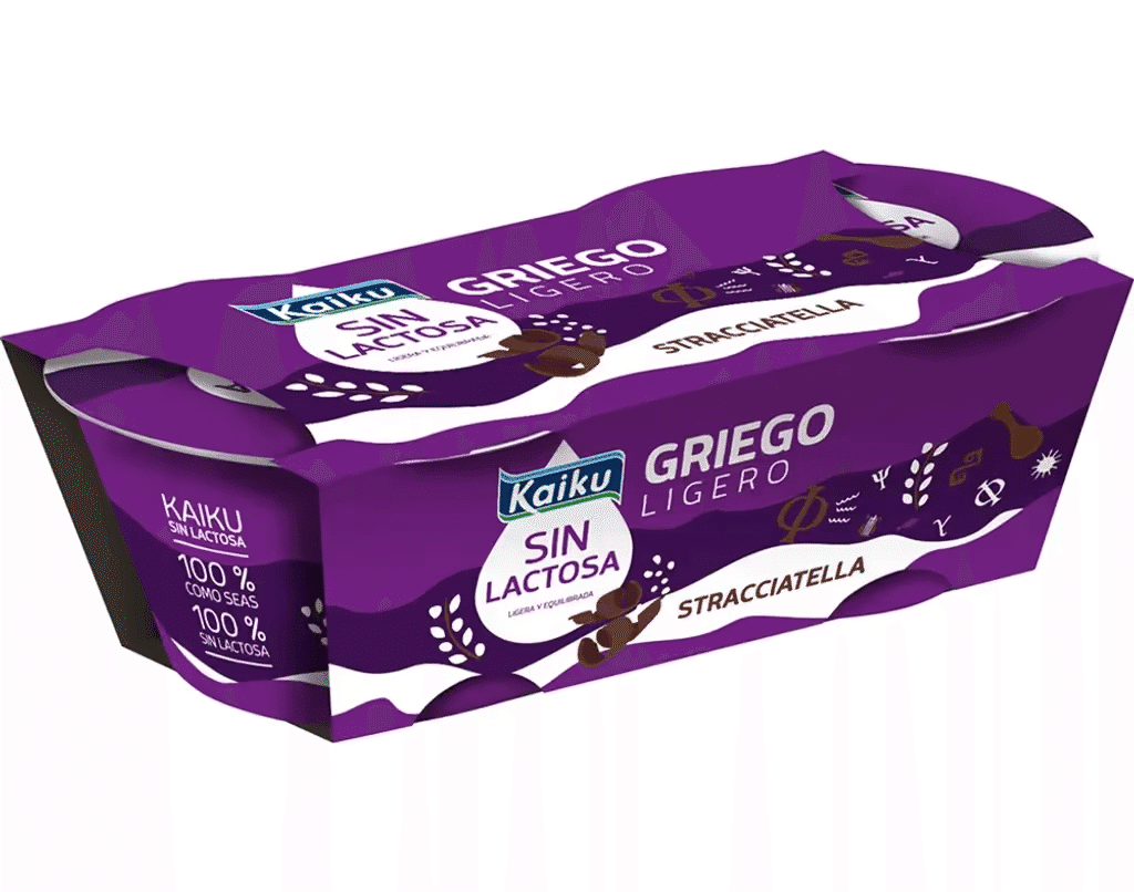 Iogurte S / Lactose Grego Stracciatella 2X90g - KAIKU