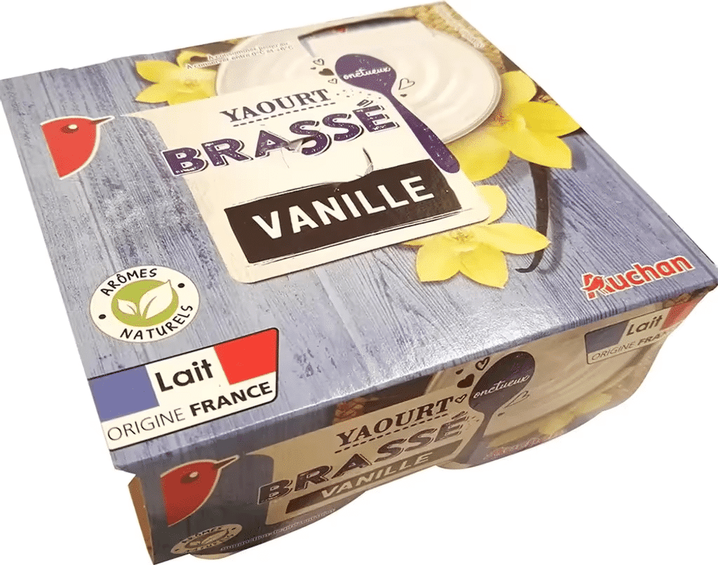 Iogurte Batido Baunilha Açucarado 4X125g - AUCHAN