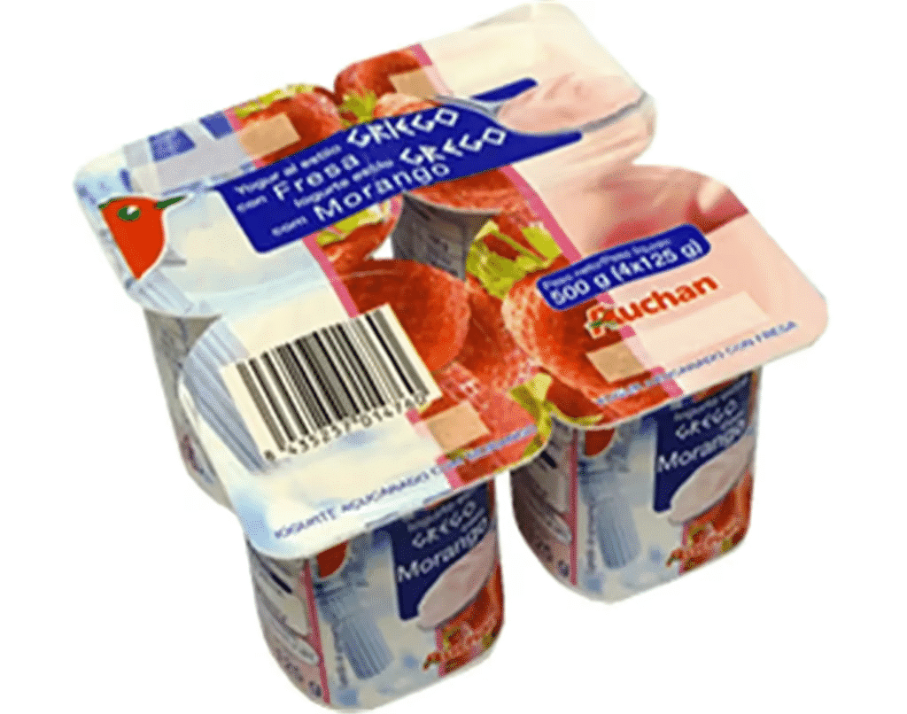 Iogurte Grego Morango 4X125g - AUCHAN