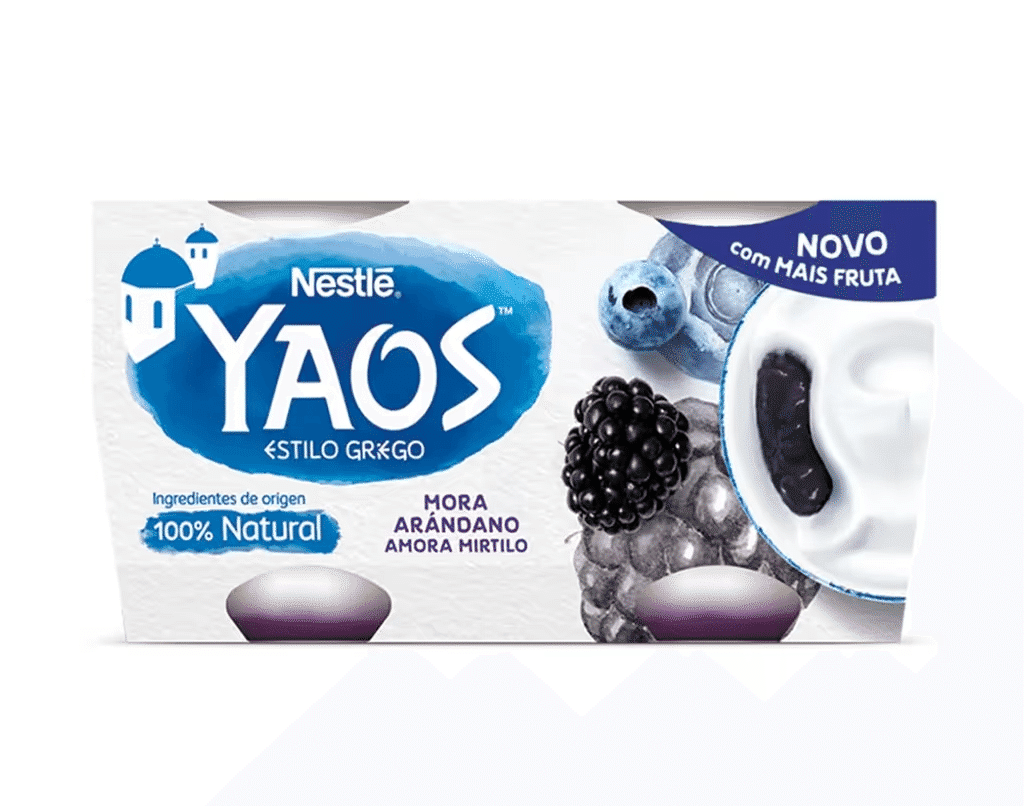 Iogurte Grego Amora & Mirtilo 4 X 110G - YAOS
