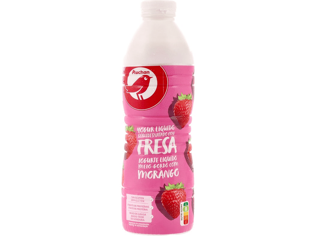 Iogurte Líquido Morango 1kg - AUCHAN