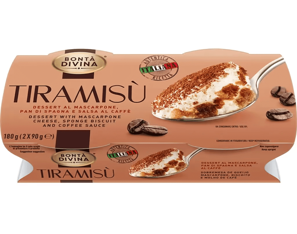 Sobremesa Tiramisu 2X90 G - BONTA DIVINA