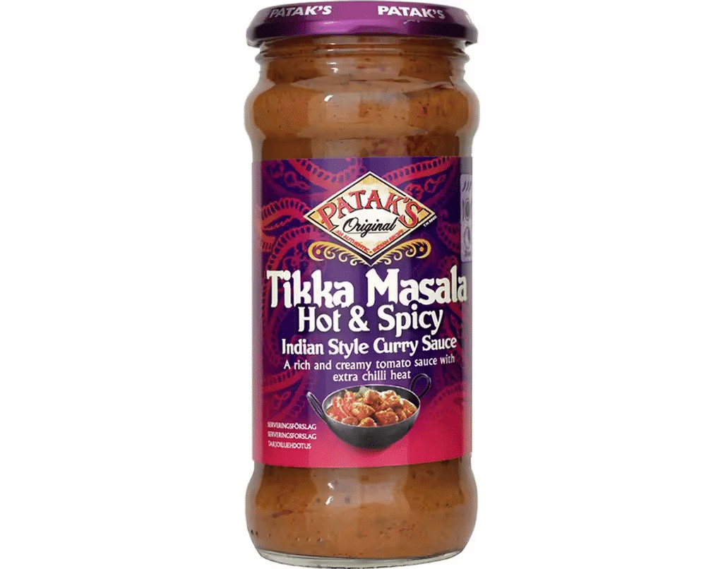 Molho Indiano Tikka Massala Hot & Spicy 350 G - PATAK'S