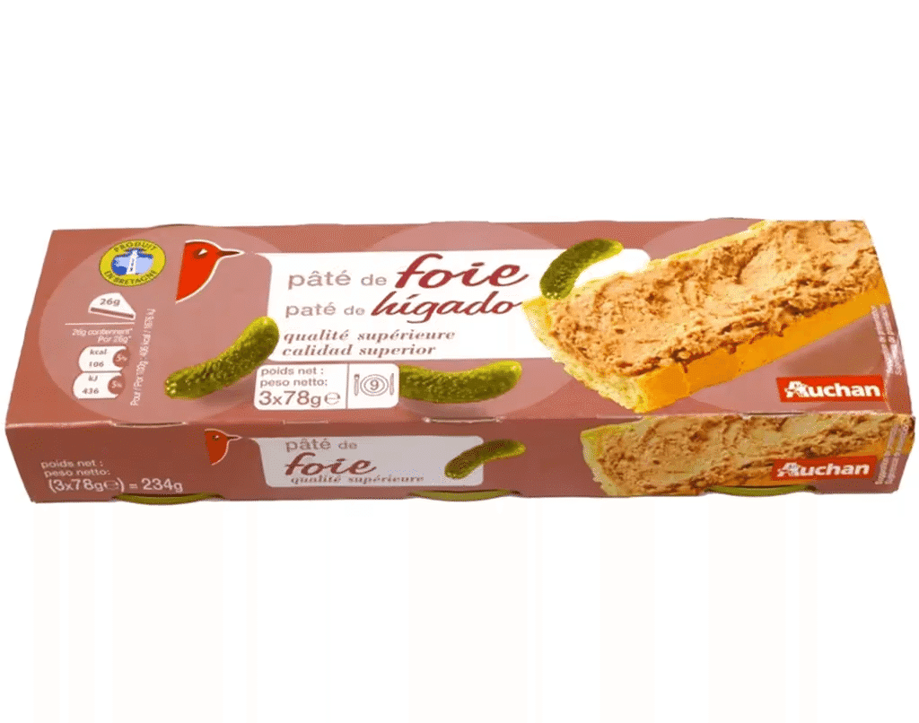 Pate De Fígado 3X78 G - AUCHAN