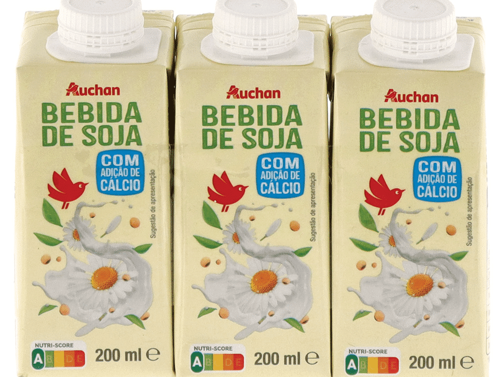Bebida De Soja Com Adição De Cálcio 3x200ml - AUCHAN