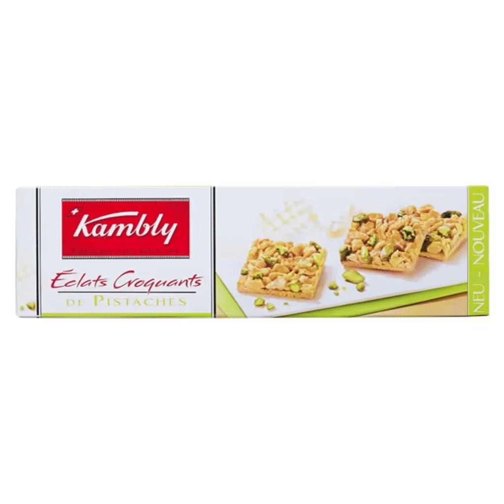 Bolachas com Pistacho embalagem 80 g - KAMBLY ÉCLATS CROQUANTS