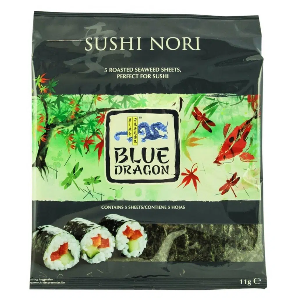 Folhas De Alga Sushi Nori 11g - BLUE DRAGON