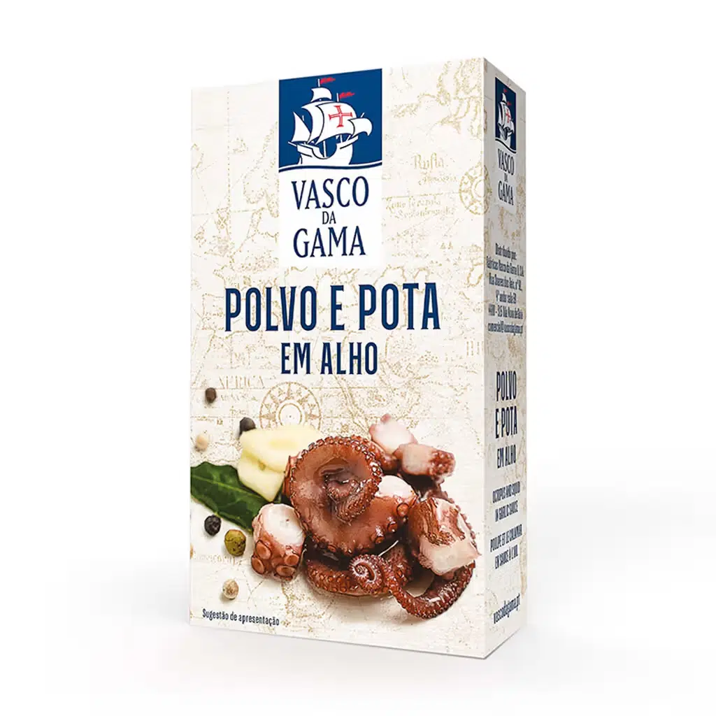 Polvo e Pota em Alho - VASCO DA GAMA - Nutripédia