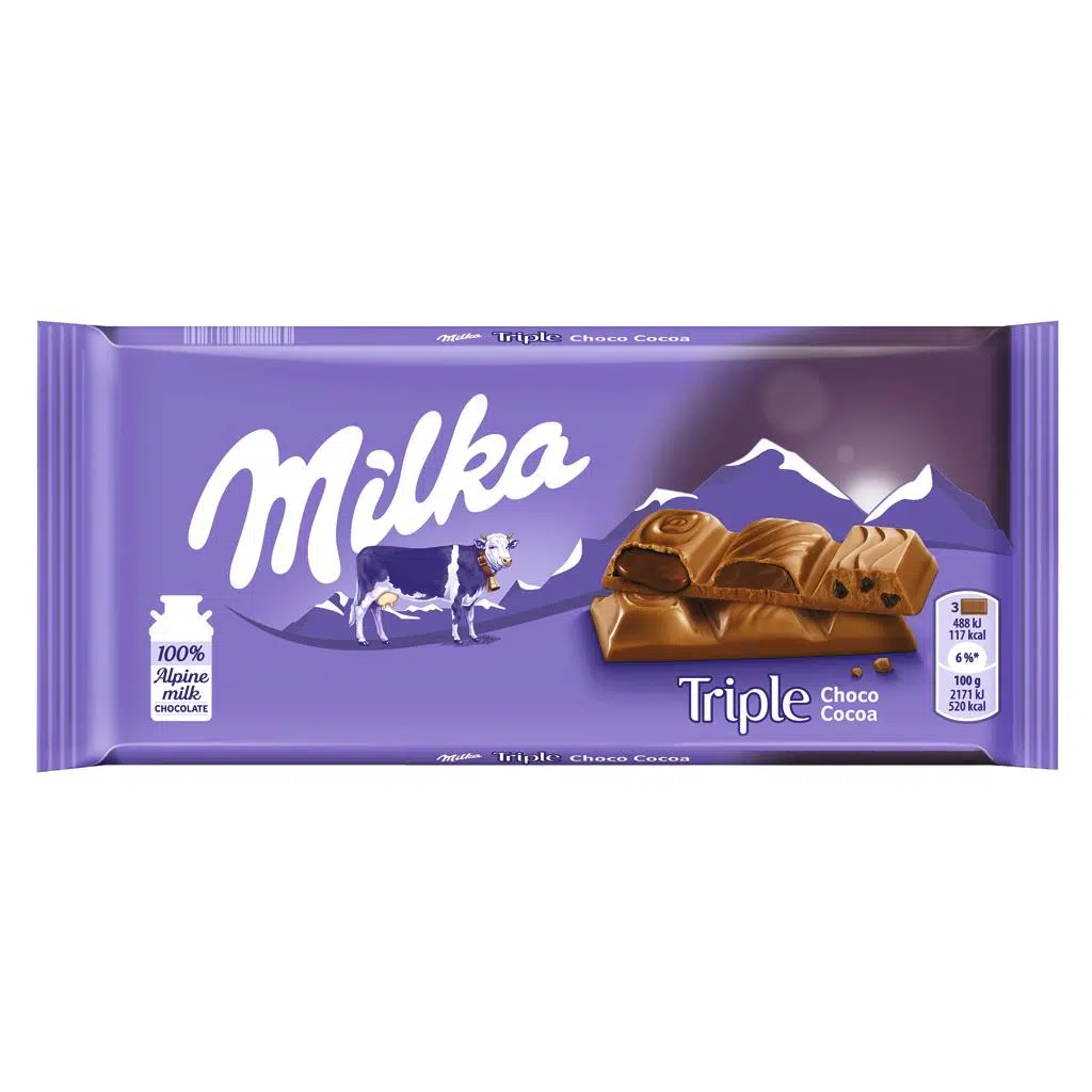 Tablete de Chocolate Triplo Chocolate - MILKA