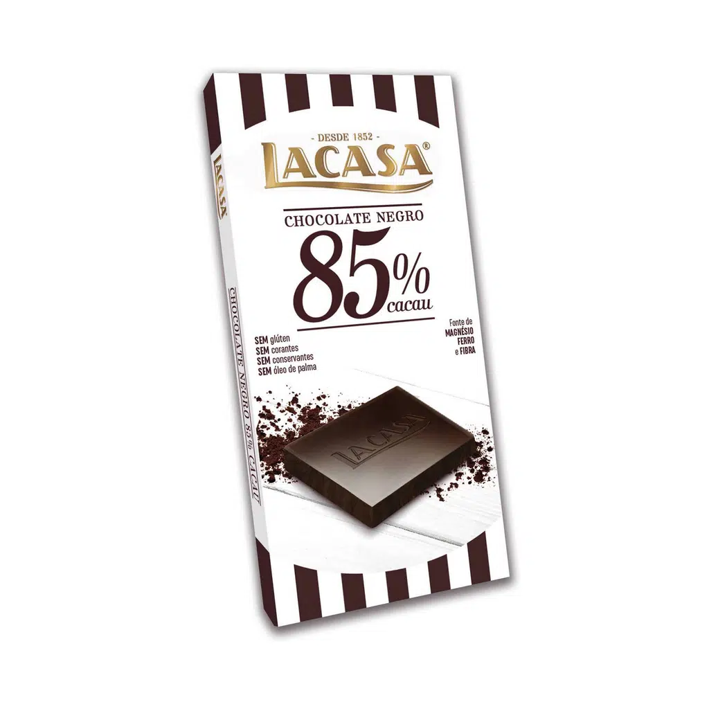 Tablete Chocolate 85% Cacau 100g - LACASA