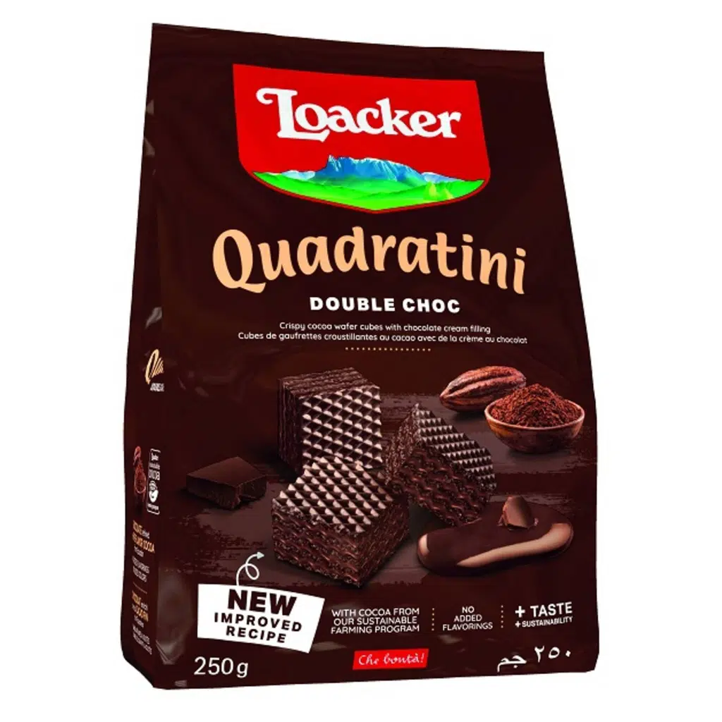 Waffers Quadratini Duplo Chocolate 250g - LOACKER