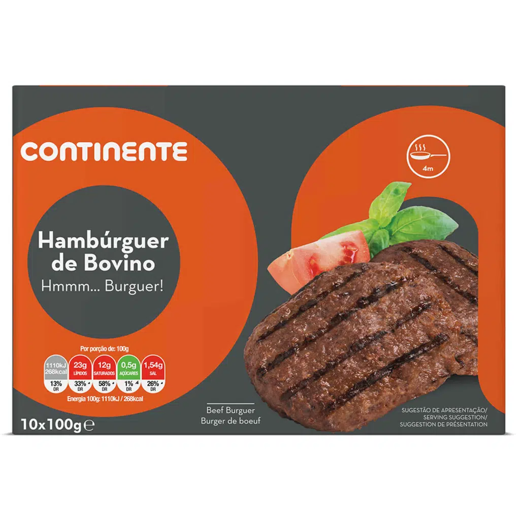 Hambúrguer de Bovino - CONTINENTE