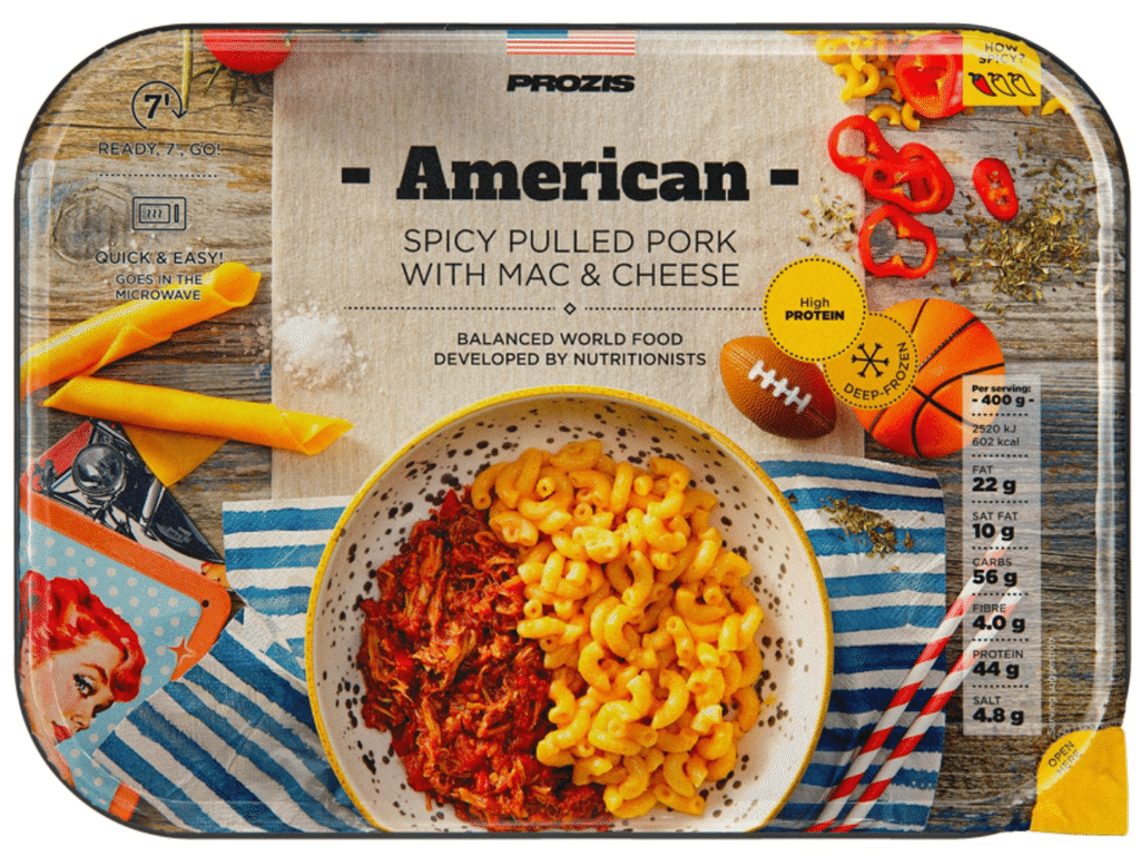 Refeição Hiperproteica Prozis Frango Mac&cheese 360 G