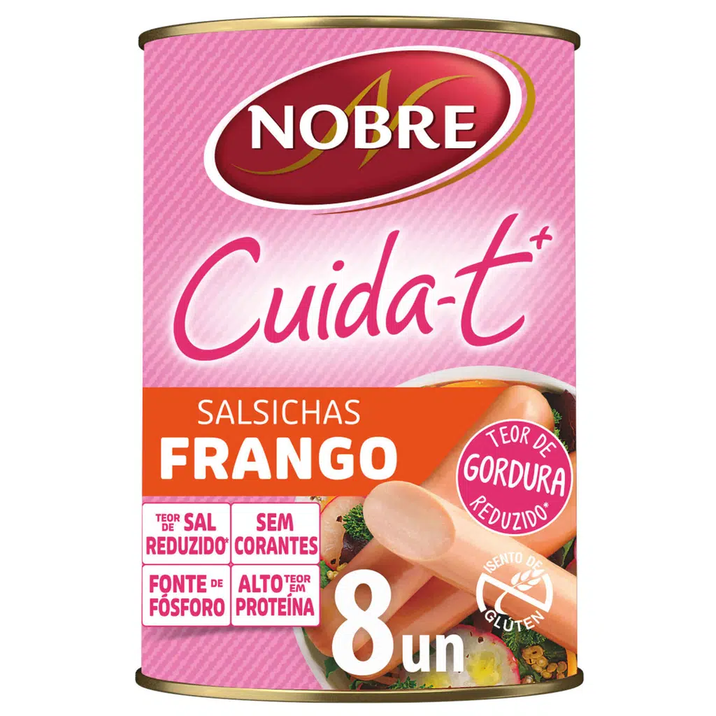 Salsichas de Frango Cuida-t+ - 8 un - NOBRE