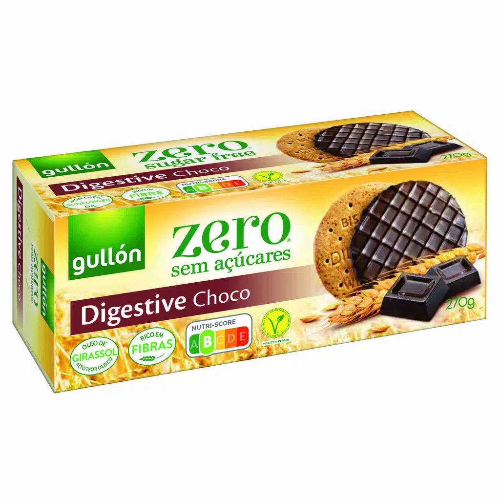 Bolachas Digestivas de Chocolate Zero - GULLÓN