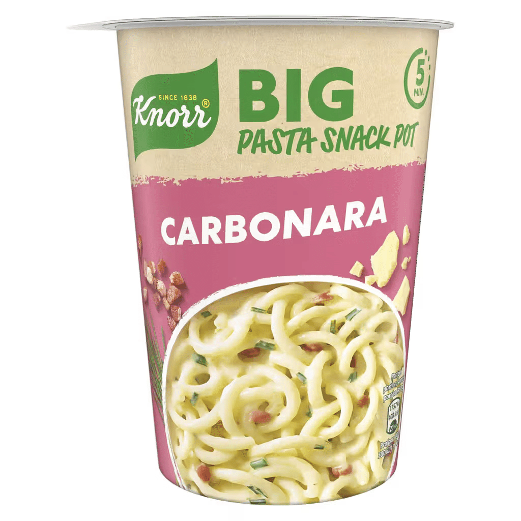 Pasta Carbonara Pot Knorr Nutripédia