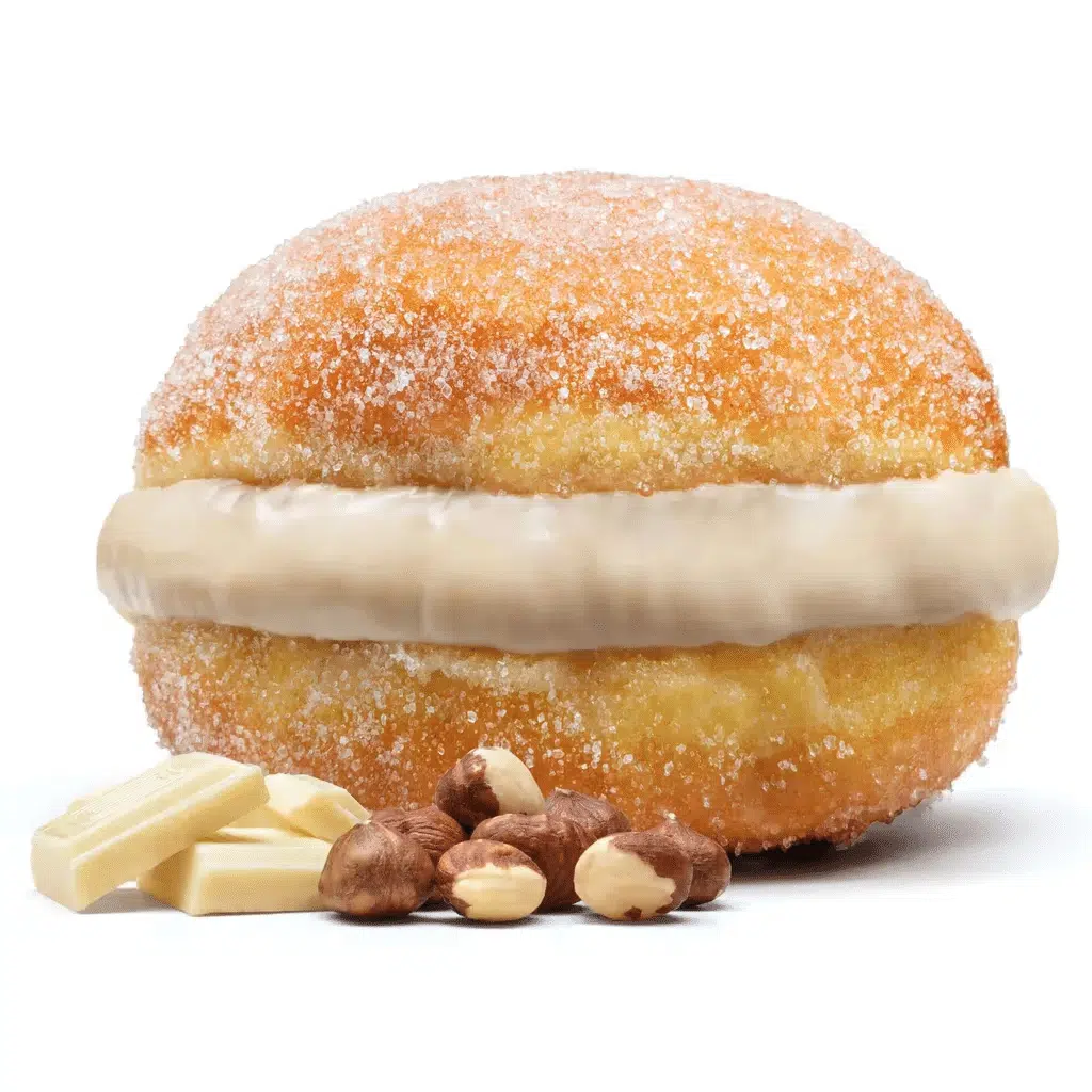 Bola De Berlim Chocolate Branco E Avel CONTINENTE Nutrip dia bola-de-berlim-chocolate-branco-e-avel-continente-nutrip-dia