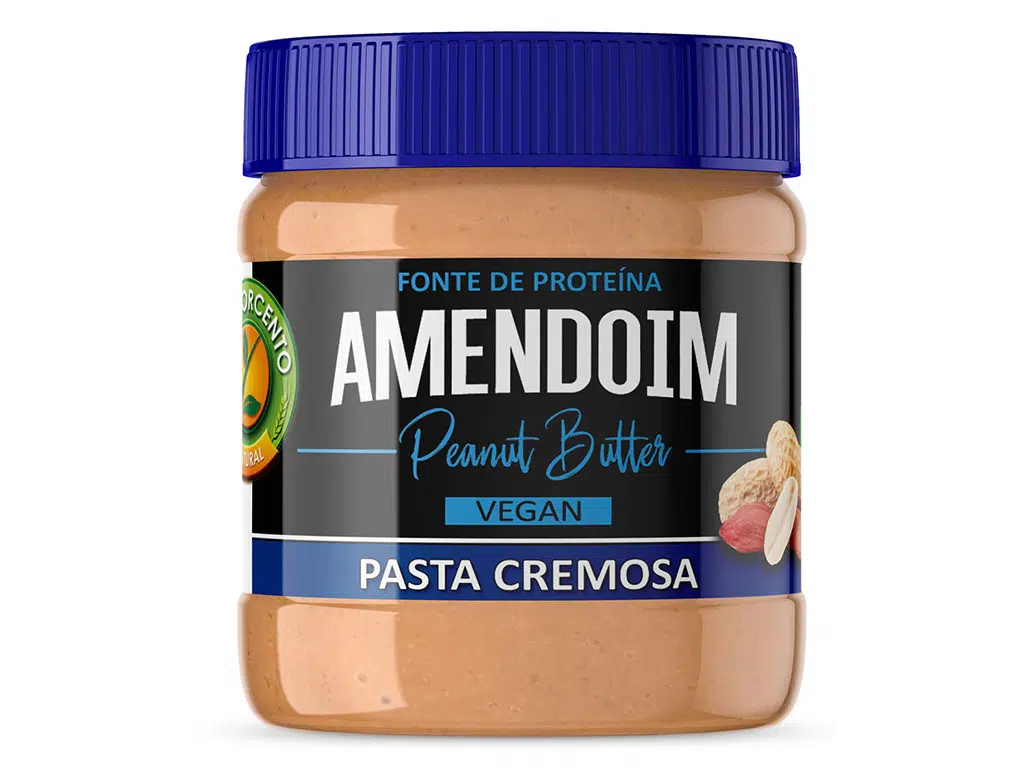 Manteiga Amendoim Cremosa 200g - CEM PORCENTO