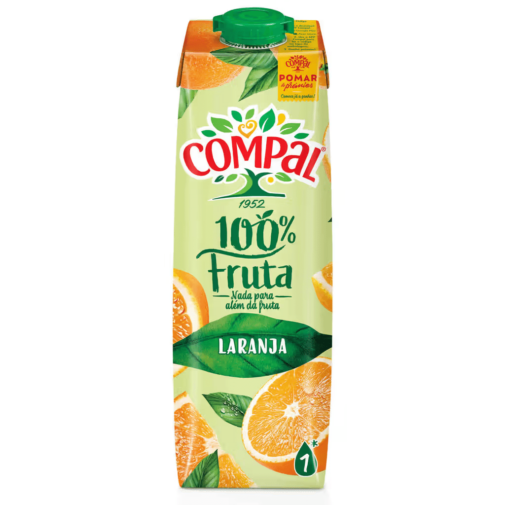 Sumo Laranja Compal Fruta Nutrip Dia