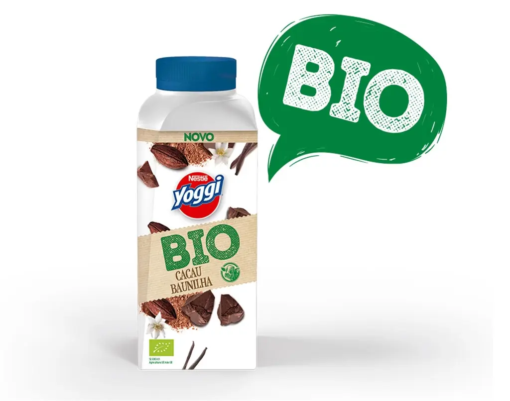 Iogurte Líquido de Cacau e Baunilha Biológico embalagem 250 ml - YOGGI BIO