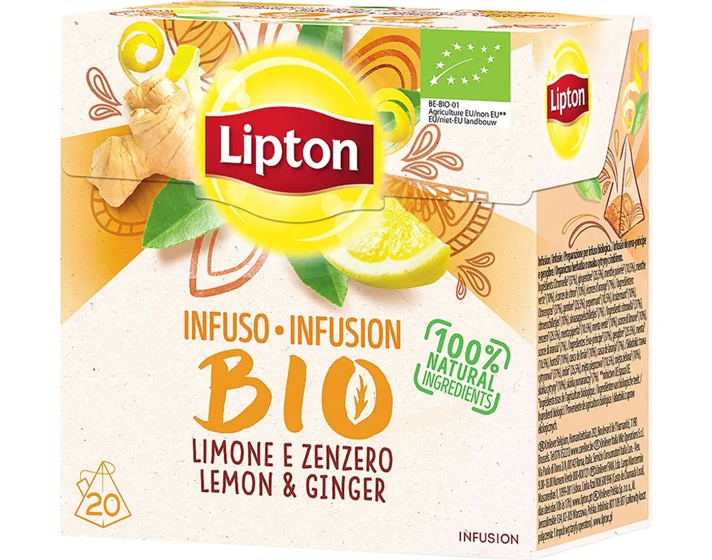 Infusão  Bio Limão Gengibre 20 Saq - LIPTON
