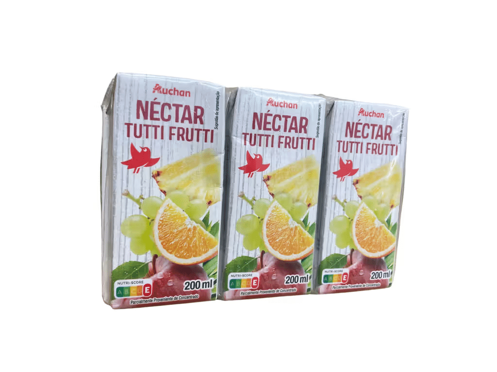 Néctar Tutti Frutti 3x200ml - AUCHAN - Nutripédia