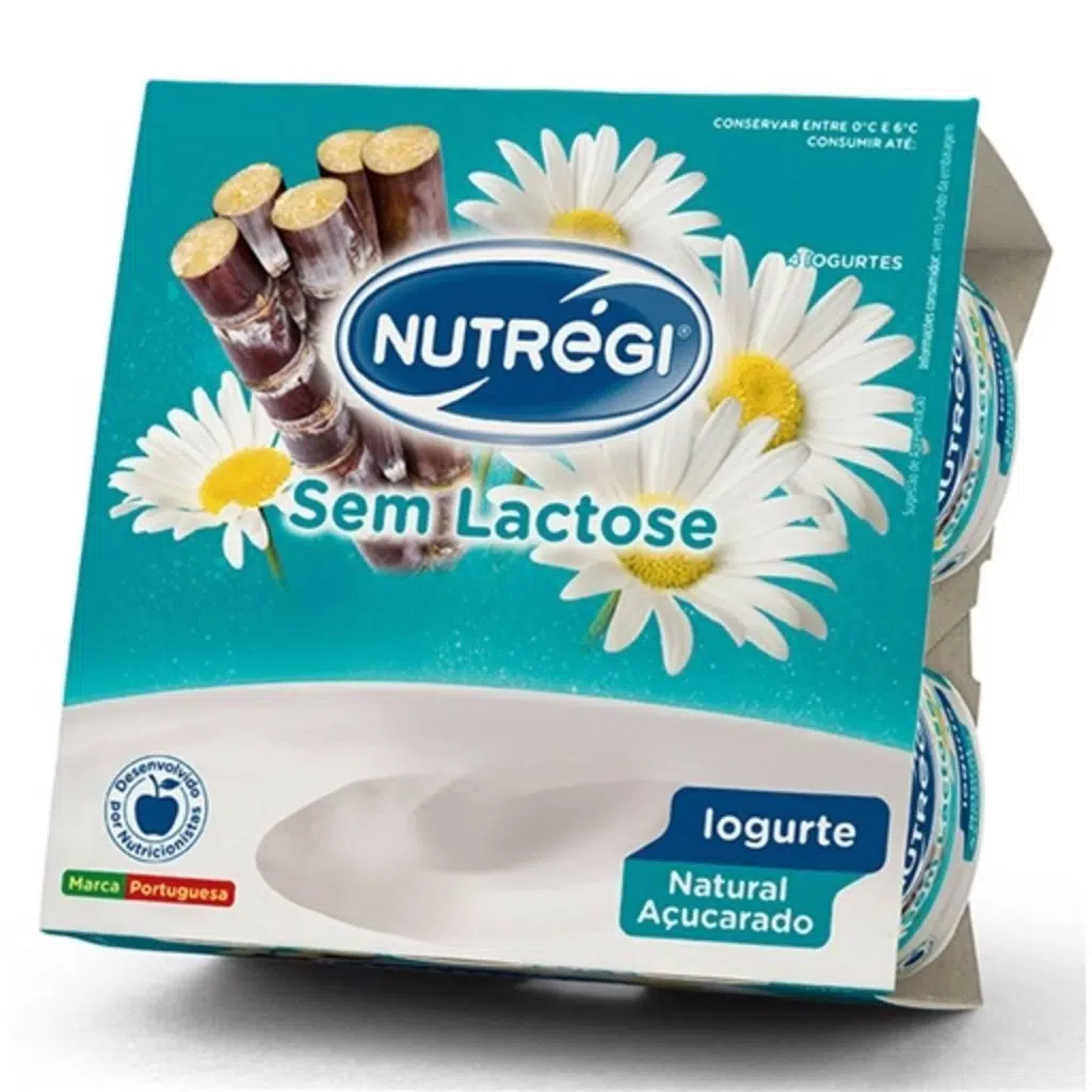 Iogurte Natural Açucarado sem Lactose - NUTRÉGI
