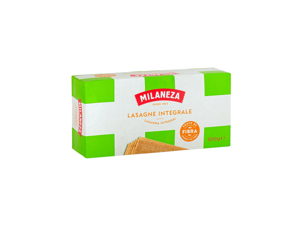 Massa Lasanha Integral - MILANEZA - Nutripédia