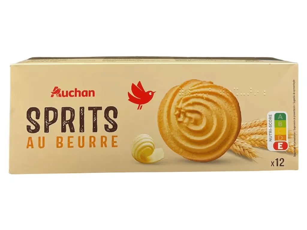 Auchan - Palets bretons pur beurre 125g