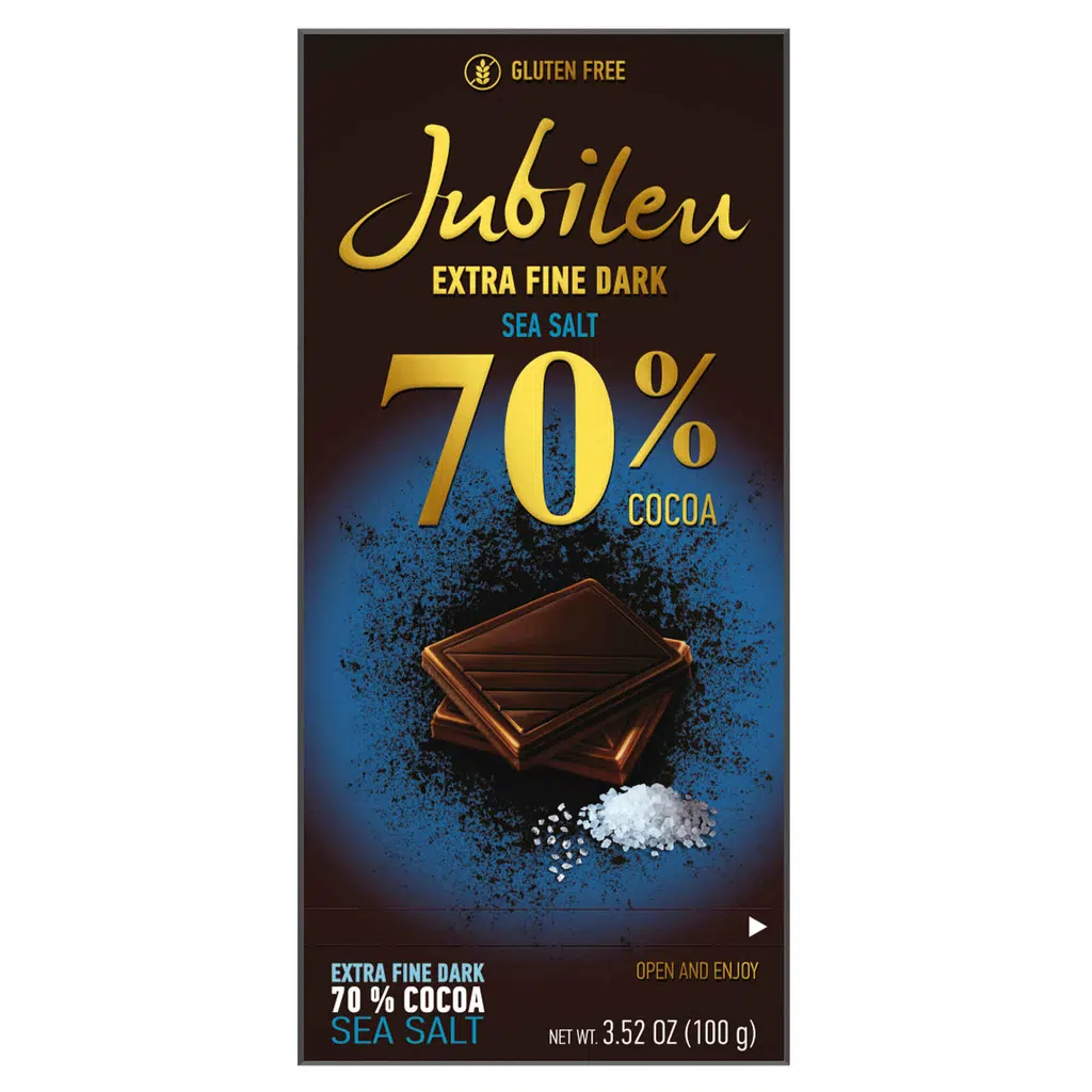 Tablete de Chocolate Plus Noir com Flor de Sal - JUBILEU - Nutripédia
