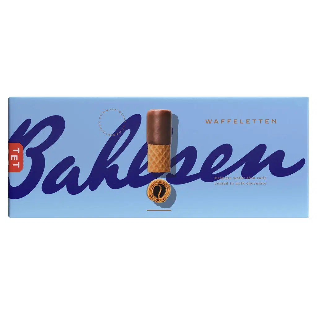 Bolachas Wafers com Chocolate de Leite Waffeletten - BAHLSEN
