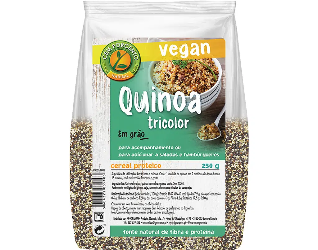 Quinoa Tricolor 250g - CEM PORCENTO