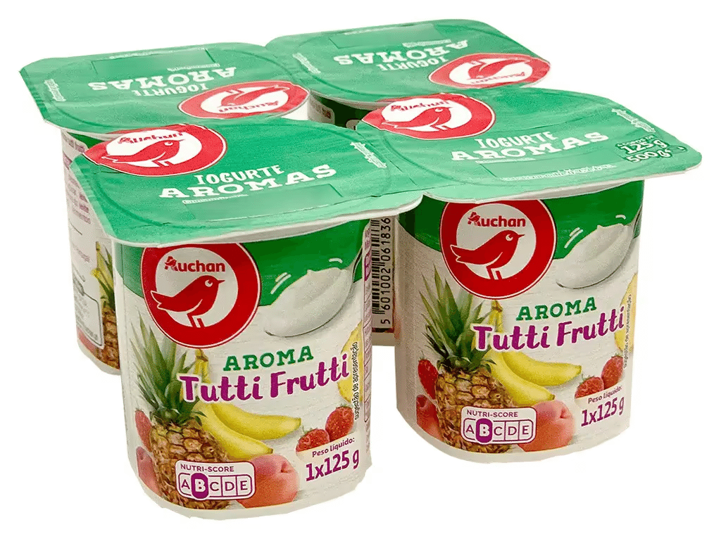 Iogurte Aroma Tutti Frutti 4x125g - AUCHAN