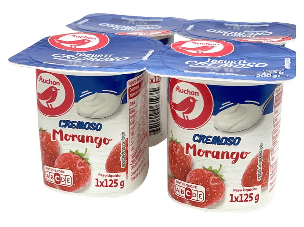 Iogurte Cremoso Morango 4x125g - AUCHAN