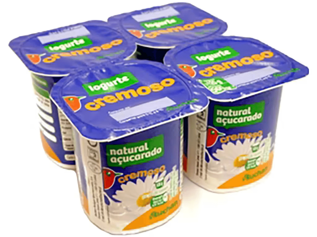 Iogurte Cremoso Natural Açúcarado 4x125g - AUCHAN
