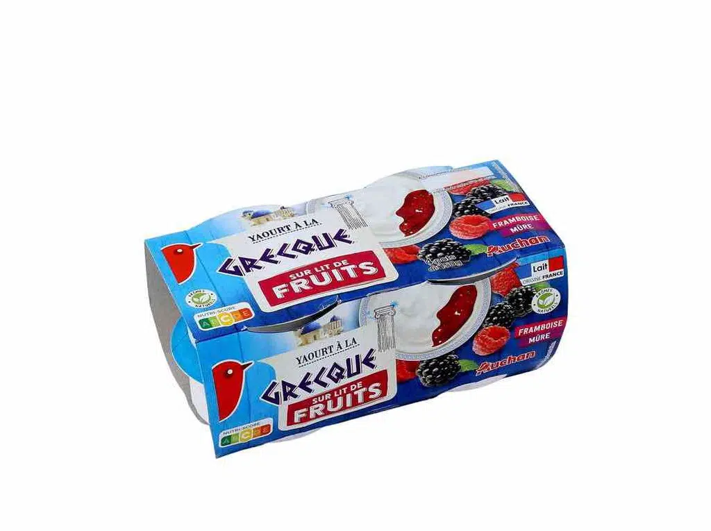 Iogurte Grego Amora E Framboesa 4x150g - AUCHAN