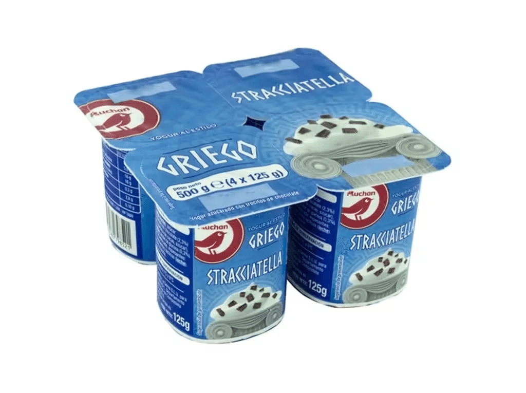 Iogurte Grego Stracciatella 4x125g - AUCHAN